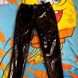Latex Black Stretchy Pants